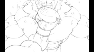 Animação de Boxe Furry Kemoryona